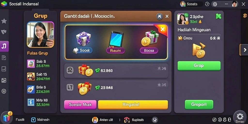 Antarmuka permainan yang intuitif dan menarik.