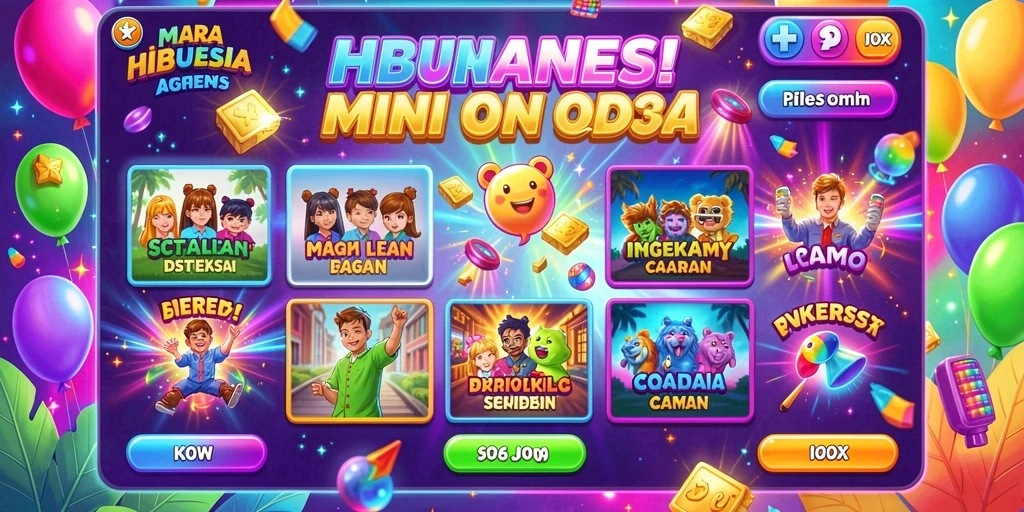 Tampilan menu utama ACEPARTY yang menarik.