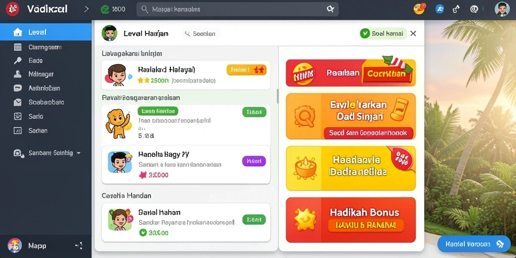 Tampilan antarmuka yang menarik dan mudah digunakan.