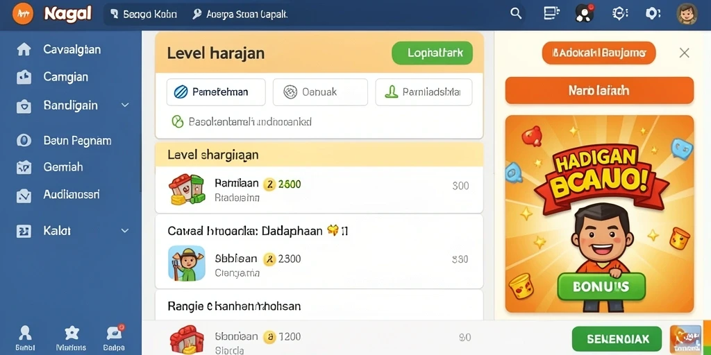 Tangkapan layar menunjukkan grafik yang memukau dan interface intuitif.