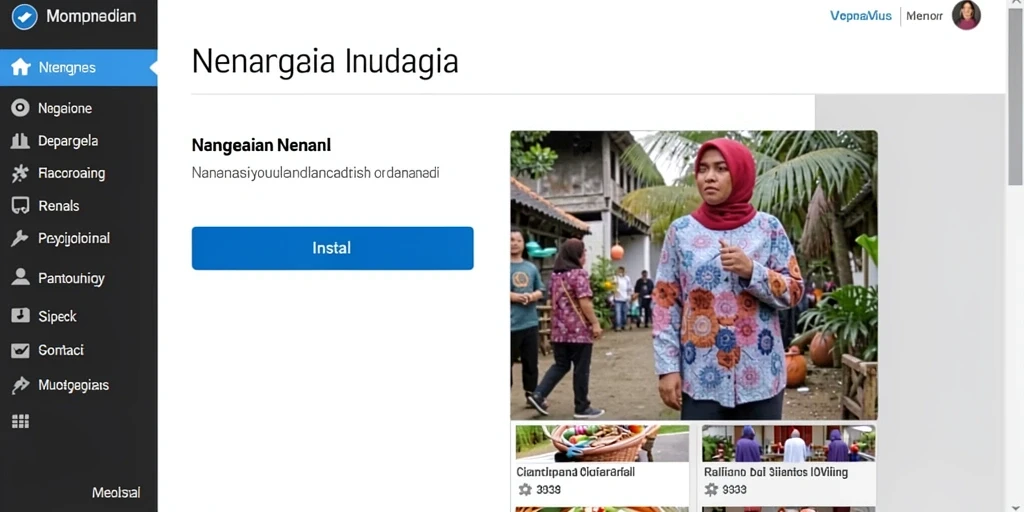 Tampilan awal yang menarik dan penuh warna.