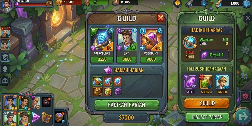 Screenshot menunjukkan antarmuka gameplay yang menarik.