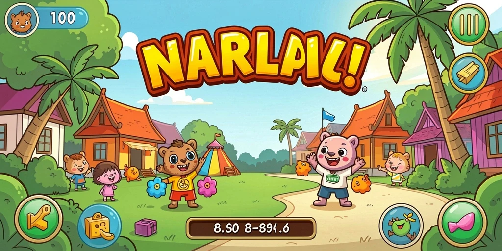 Tampilan awal game yang menarik dan user-friendly.