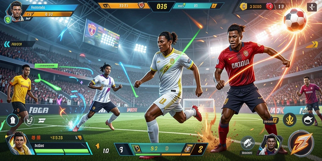 Tampilan awal permainan yang menarik dan penuh warna.